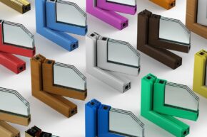 group upvc window profiles frames with several color 1